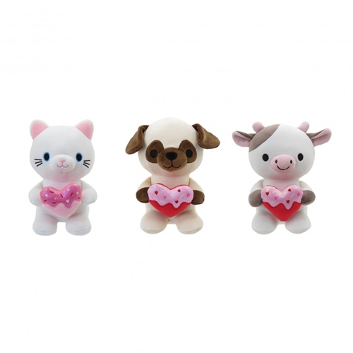 PELUCHE WOODY TOYS ANIMALITOS CON CORAZON 23 CM (WT2152)