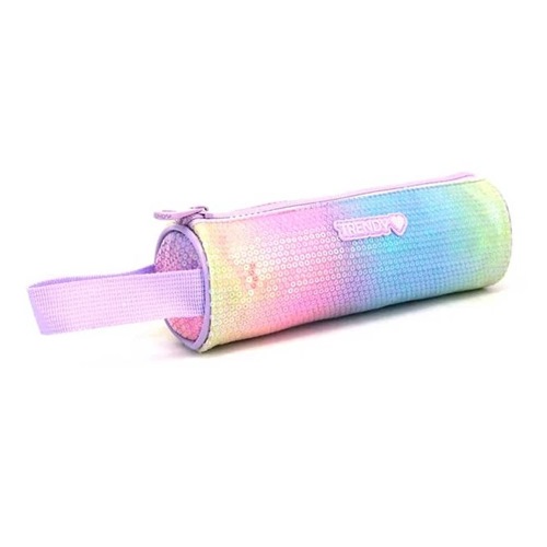 [302271.2] CARTUCHERA TUBO TRENDY LENTEJUELAS LILA (17519)