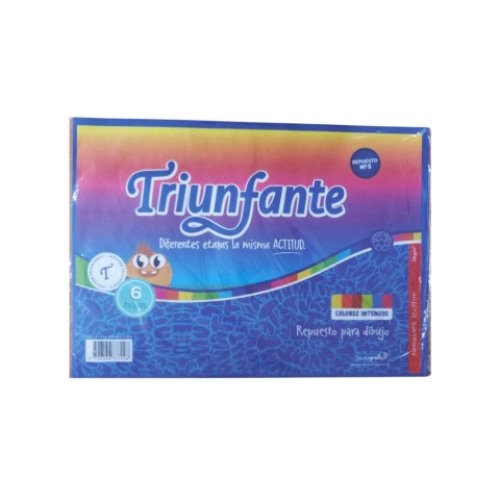 [L23998] REPUESTO PARA DIBUJO TRIUNFANTE COLOR N°5 6 HOJAS 118 GR